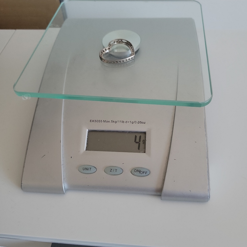 Large Heart Pendant 925 Solid Sterling Silver 4g … - image 7